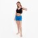 Women's shorts, turquoise color, size 52