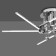 Ceiling chandelier Mantra Cinto, Led, 3360lm, 3000k, 280 mm, color chromium color