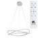 Swing chandelier, 162W LED, 3000-6000K, 9100LM, white color