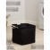 Belly basket square shares Laundry, 33 × 33 × 33 cm, black color
