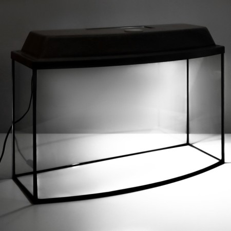 Aquarium "TV" with a lid, 55 liters, 63 x 25 x 36/41 cm, bleached oak-7