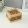 Rose box, hinge, 12*11*7 cm, birch bark