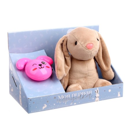 Napchik children with a soft toy "Bunny", mix-10