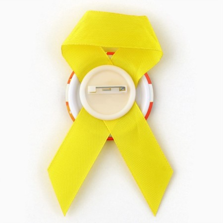 The icon with a ribbon for graduation "Graduate of kindergarten 2024", Diam. 4.5 cm-3