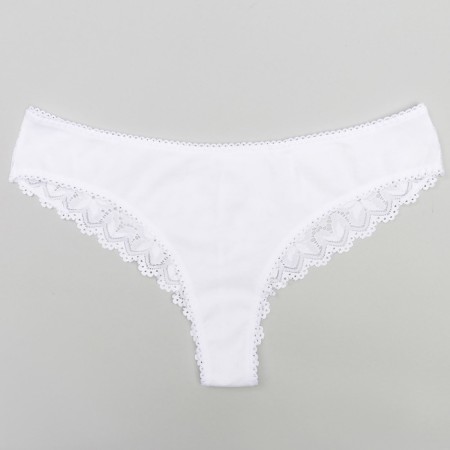 Panties female Brazilian, white color (Bianco), rr 48 (5)-5