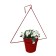 Kashpo holder, d = 18.5 cm, with bracket, ruby