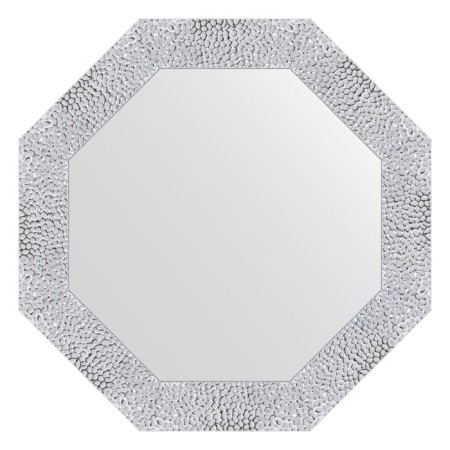 Mirror in the baguette frame, white minting 70 mm, 57x57 cm