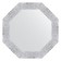 Mirror in the baguette frame, white minting 70 mm, 57x57 cm