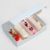 Box for eclairs, confectionery packaging, 4 inserts, “violets”, 20 x 15 x 5 cm