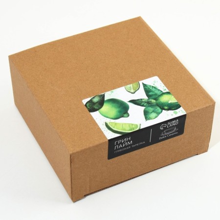 Deep plate ceramic "juicy lime", 14.5 cm, 550 ml, white color-4
