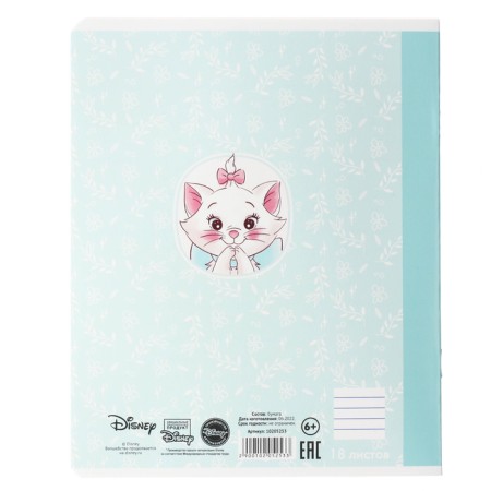 Notebook in the line of 18 sheets, 5 types of mix, cover coated cardboard, cats aristocrats-2