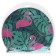 A nursery cap “Flamingo with palm trees”, silicone, girth 46-52 cm