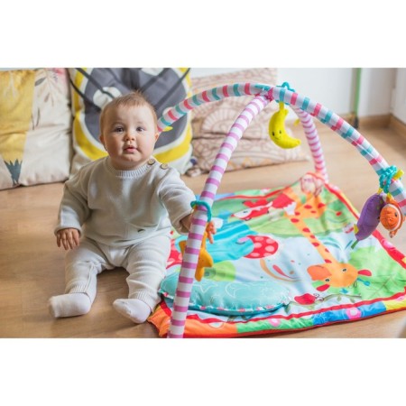 Developing rug with arcs "Elephant and Friends", 5 ele. With music, Baby me-11