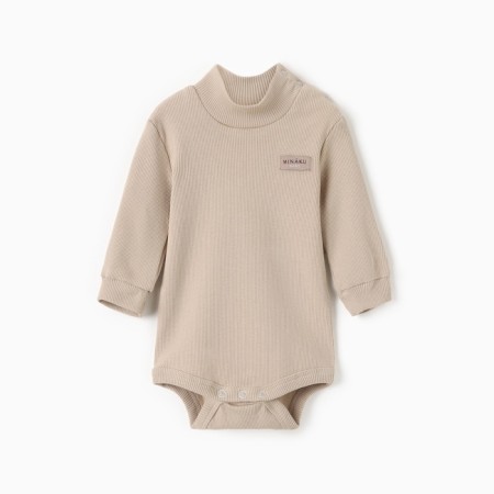Bodi-waterolazka children's minku, beige color, height 74-80 cm-8
