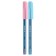 Ballic handle Schneider "Tops 505 F Bubble Gum", node 0.8 mm, blue ink, transparent case