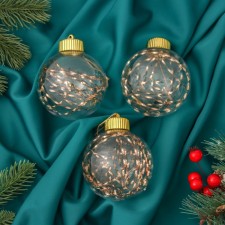 Set of balls plastic D-8 cm, 3 pcs 