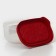 The container is plastic with the lid Flexo, 0.65 l, the color is red