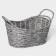 Kashpo wicker share "Lucius", 25.5 × 15.5 × 15.5 cm, basket, gray color