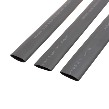 Thermal -assigned STTK (2: 1) pipe is two -walled adhesive 15.9/7.95mm, black, packaging 10 pcs. 1m REX-3