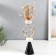 Summary Metal for 1 candle "branches with crystals. Two rings" Gold 42x17x17 cm