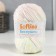 Yarn 60% acrylic, 30% cashmere, 10% silk "spring" 50 g 80 m color 04V cream
