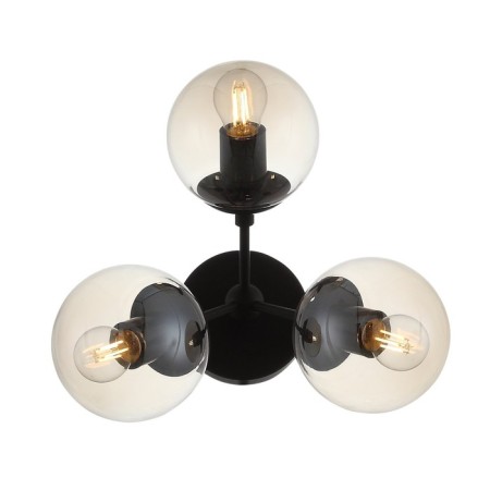 Sconces st. SL549.411.03. Stampo. 3x40 watts, E27, 33x31 cm, black color