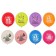 Shar Latex 14 "Congratulations on birthday", set of 50 pcs., Mix color