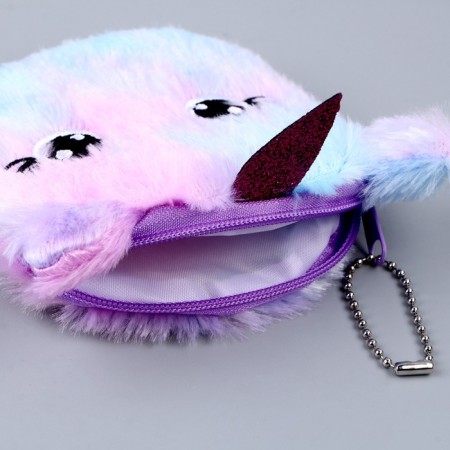 Baby wallet from Plush "cats and unicorns", 11x11cm, mix-3