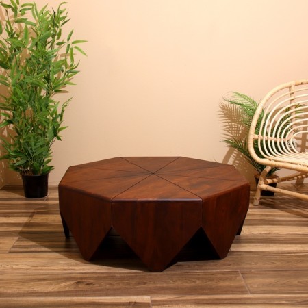 Journal table 85x85x31 cm, mankid tree-1