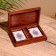 Game desktop 2v1 (cubes + 2 deck of cards) 18x12x4 cm, tree shisham