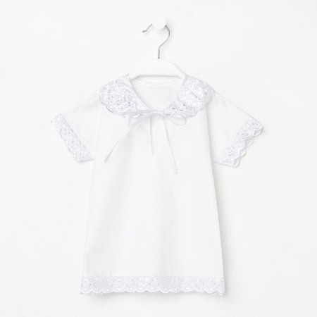 Baptismal shirt, white color, height 74-80 cm