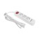 Extension cord Standard 3 Nests, 3m, 3x1.0mm², C/Z, with a switch, 2 USB, white Rexant