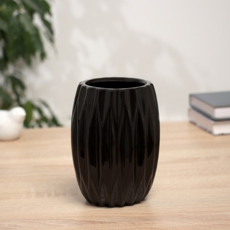 VAZA Ceramics Table "Thiago" City, D-7CM, 14x9.5 cm, black
