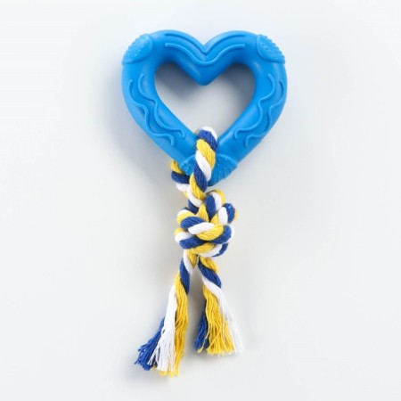 Toy "heart with a rope", 7 cm, blue-1