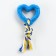 Toy "heart with a rope", 7 cm, blue