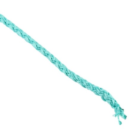 Knitting cord "Classic" without a core 100% polyester width 4mm 100m (turquoise)-1