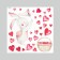 Sticker Plastic Interior phosphorus "Bunny catches a he heart with a net" 30x30 cm