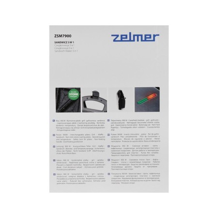 Zelmer ZSM7900 3IN1, 900 W, anti-stick coating, black-silverye-13