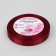 Satin tape, 12 mm × 23 ± 1 m, cherry color No. 37
