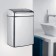 Garbage bucket Brabantia Touch Bin, Soft Touch system, polished steel color, 10 liters