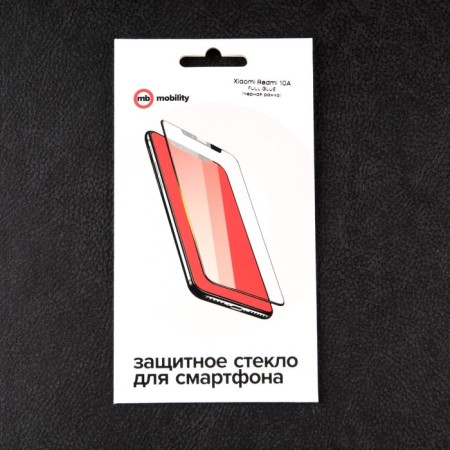 Protective glass Mobility, for Xiaomi Redmi 10a, full glue, black-2