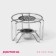 Stand for a kettle with a candle of the Dolyan "Romance", 11.5 × 11.5 × 9 cm