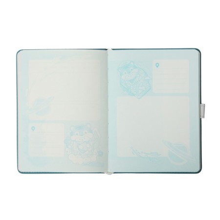 Gift notebook, A6, 112 sheets, color block, with a curly knife, PVC cover, "anime", mix-7