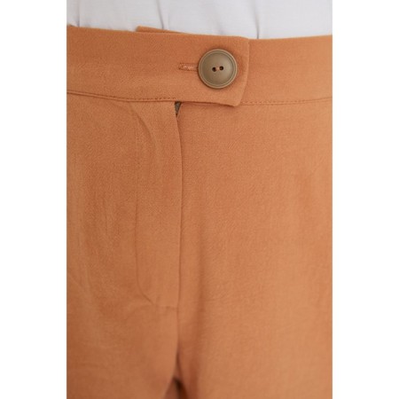 Female trousers, size 54, beige color-4