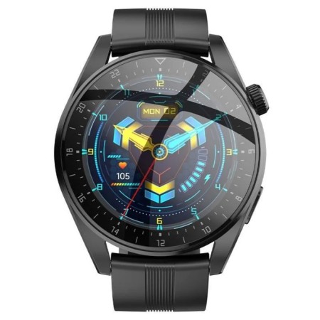 Smart hours of Hoco Y9, 1.36 ", 360x360, BT3.0+4.0, 300 mAh, call support, stepomer, black-2