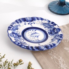 A saucer Gzhel 