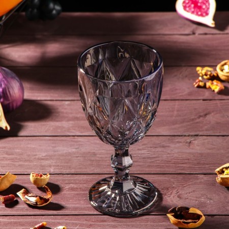 Set for drinks from glass "Cruise", 7 items: a jug 1.1 l, 6 glasses 300 ml, color gray color-4
