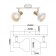 Lamp wall-flowing spot Rivoli Lorena 2he14, 40 watts rotary