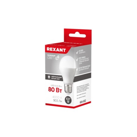 LED LED pear A60 9.5W E27 903LM 2700K Warm light Rexant-3