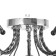 Teresa chandelier 5x40W E27 chrome, black chrome 55x55x21cm